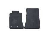 TAPIS DE SOL EN CAOUTCHOUC AVANT ET ARRIÈRE, NOIR